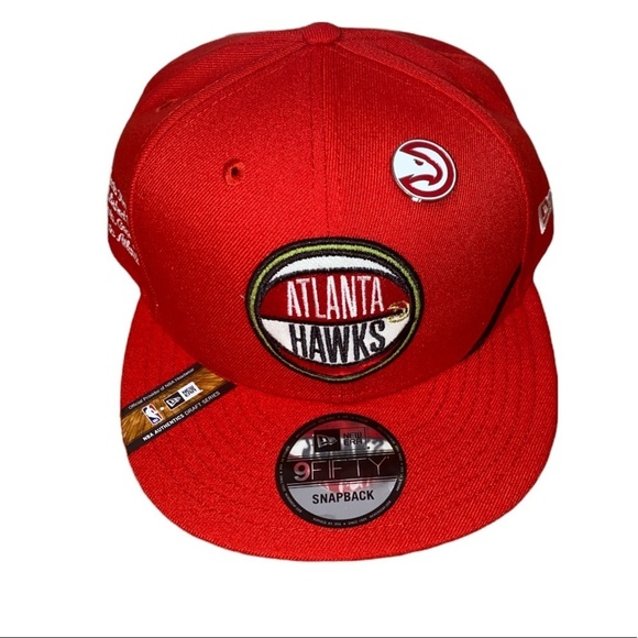 Men's Atlanta Hawks New Era Red 2019 NBA Draft 59FIFTY Fitted Hat Cap - Picture 1 of 6